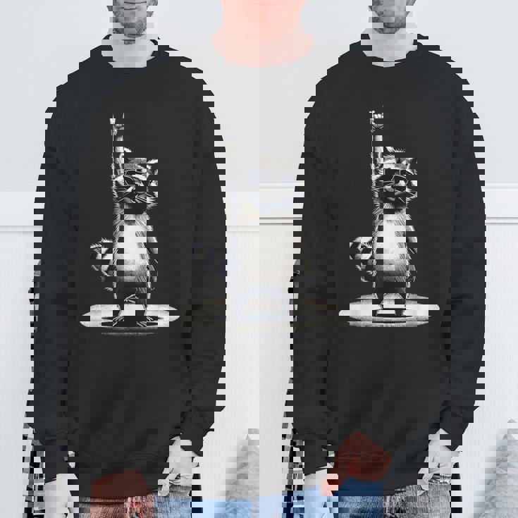 Retro Raccoon Rock Music Men Kids Women Raccoon Sweatshirt Gifts for Old Men