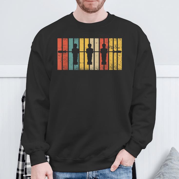 Retro Table Football Tables -Intage Table Football Wuzzler Sweatshirt Geschenke für alte Männer