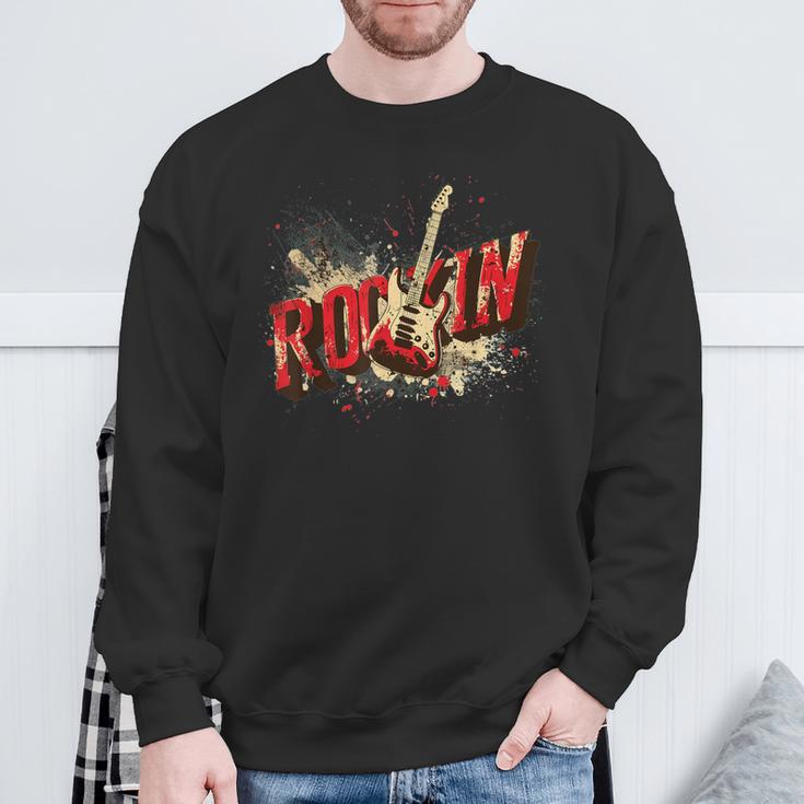 Rock 'N Roll Guitar Outfit Sweatshirt Geschenke für alte Männer