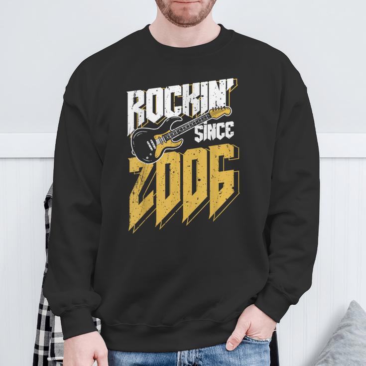 Rockin' Since 2006Intage Rock Music Fan 17Th Birthday Sweatshirt Geschenke für alte Männer