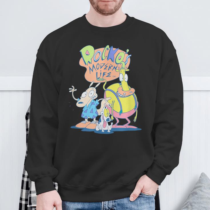 Rocko's Modern Life Group Shot Best Friends Classic Logo Sweatshirt Geschenke für alte Männer