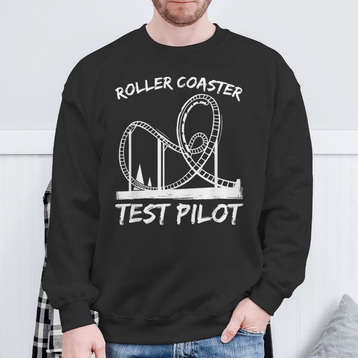 Roller Coaster Test Pilot Roller Coaster Sweatshirt Geschenke für alte Männer