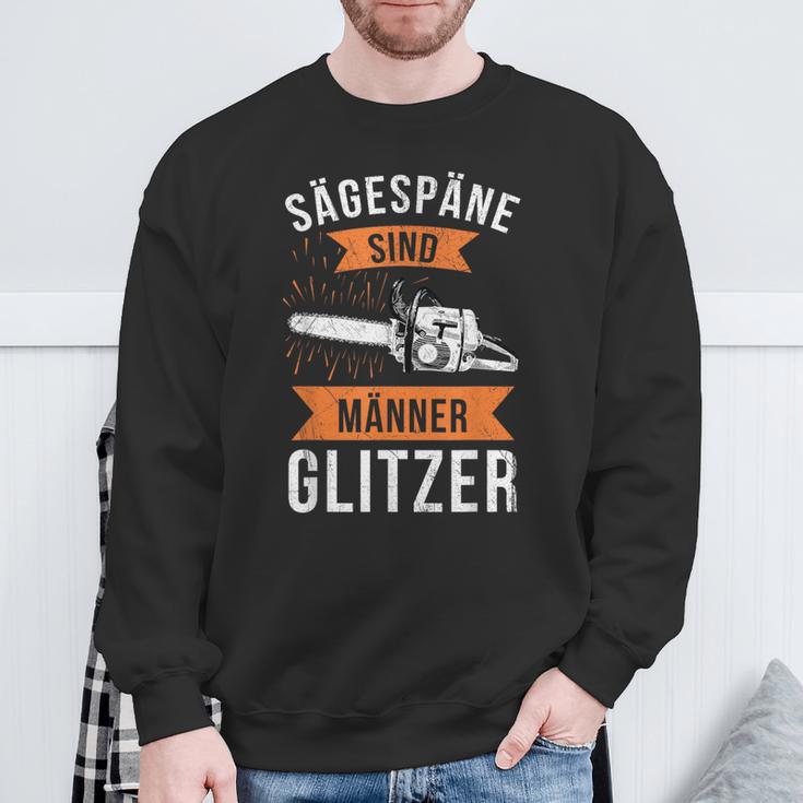 Sägespäne Sind Männerglitzer Lumberjack Forestry Sweatshirt Geschenke für alte Männer