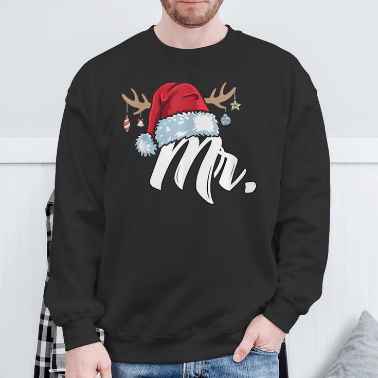 Santa Claus Hat Mr Partner Outfit For Christmas Sweatshirt Geschenke für alte Männer