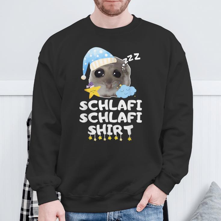 Schlafi Schlafi Sad Hamster Cute Hamstie Sweatshirt Geschenke für alte Männer