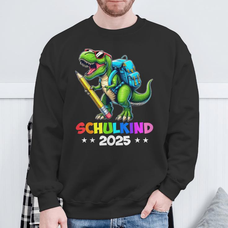 Schulkind 2025 DinoRex Jungen Dinosaurier Einschulung Sweatshirt Geschenke für alte Männer