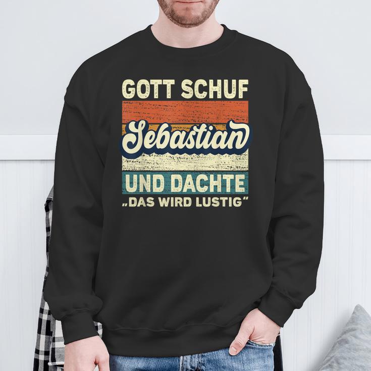 Sebastian Name Saying Gott Schuf Sebastian S Sweatshirt Geschenke für alte Männer