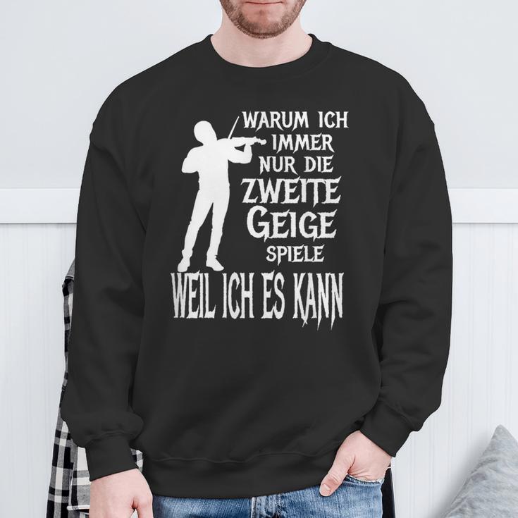 Secondiolin Classic Orchestra Musician Sweatshirt Geschenke für alte Männer