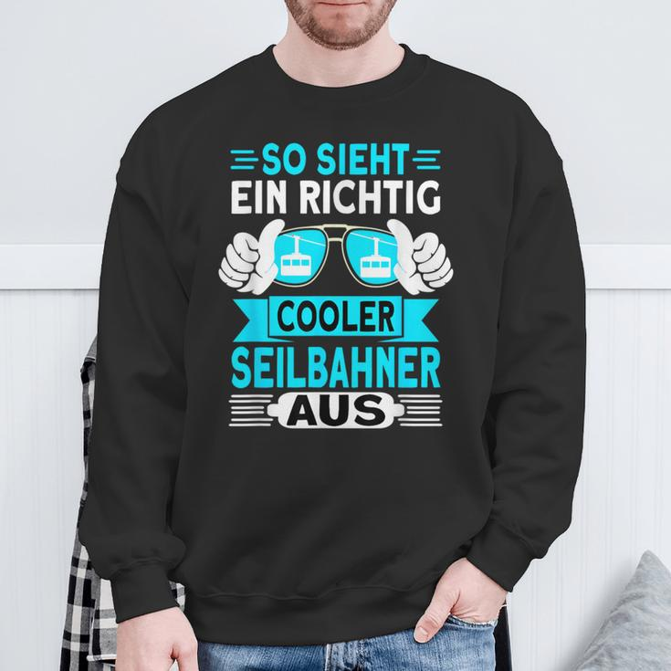 Seilbahn Gondel Seilbahner Sweatshirt Geschenke für alte Männer