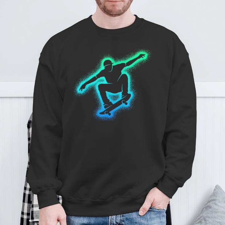 Skating Skateboarder Skater Children's Boys Skateboard Sweatshirt Geschenke für alte Männer