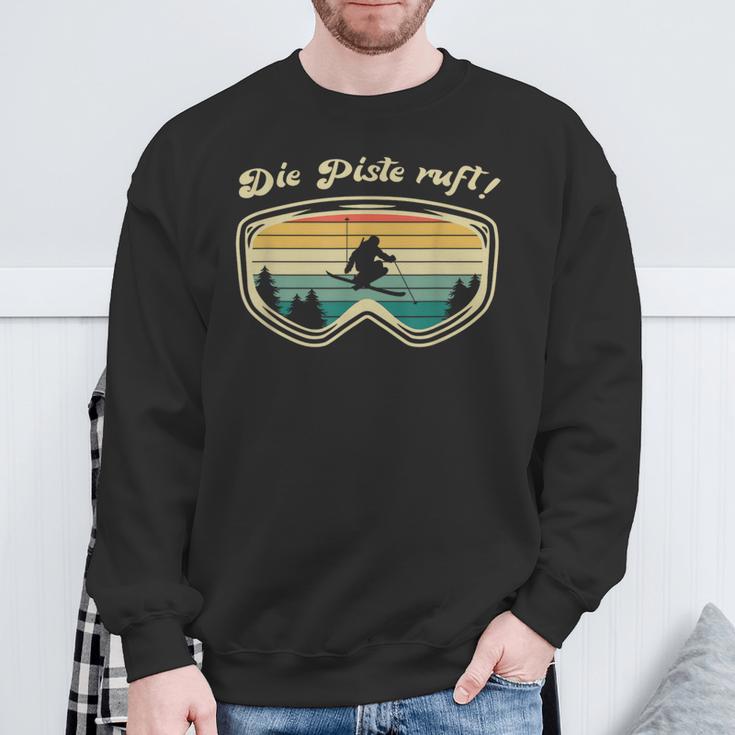 Skifahrer Herrenintage Skifahren Skifahrer Geschenk Sweatshirt Geschenke für alte Männer