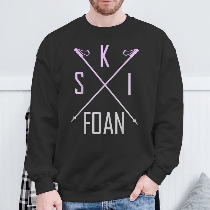 Skifoan Ski Ski Ski Ski Ski Ski Ski Mountain Sweatshirt Geschenke für alte Männer