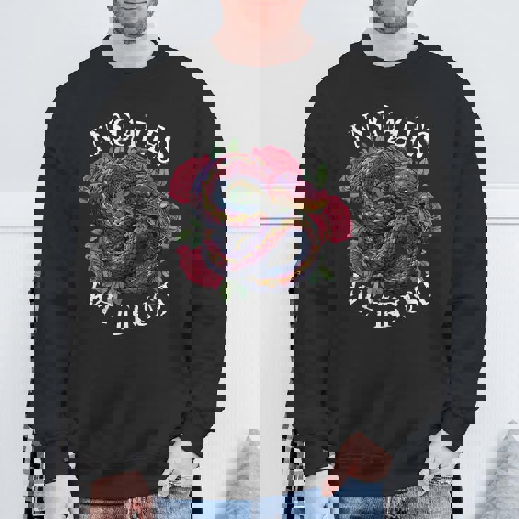 Snake Owner In Scales We Trust Reptile Lover For Pet Snake Sweatshirt Gifts for Old Men