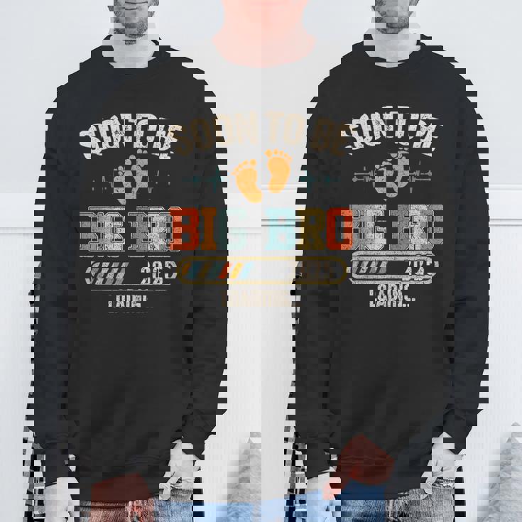 Soon To Be Big Brother 2025 Loading Pregnancy Announcement Sweatshirt Gifts for Old Men