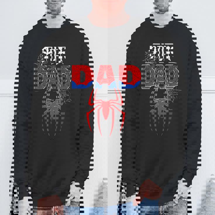 Spider Dad Father's Day Matching Family Birthday Sweatshirt Gifts for Old Men