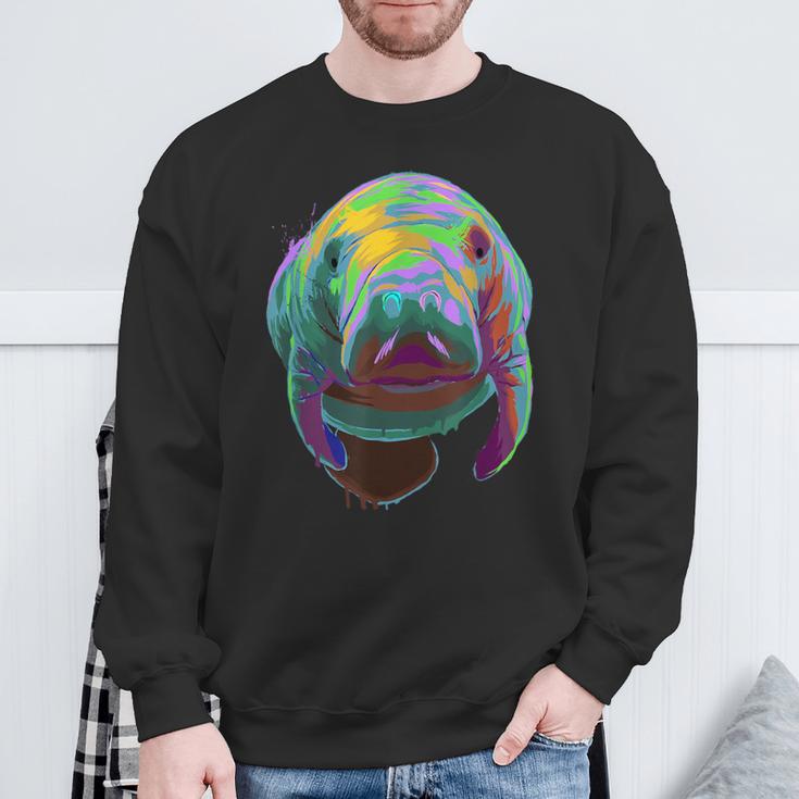 Splash Mana Round Tail Sea Cow Sweatshirt Geschenke für alte Männer