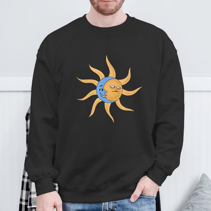 Sun And Moon Couple Top Fashion Sweatshirt Geschenke für alte Männer