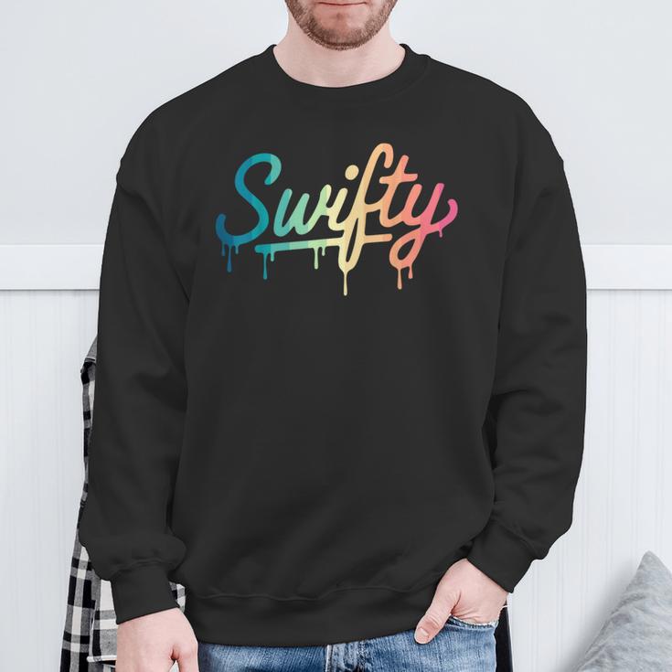 Swifty Fan Merchandise Ns Colourful Taylor Outfit Drip Sweatshirt Geschenke für alte Männer