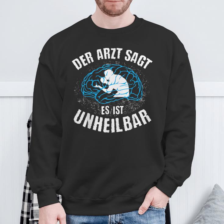 Table Tennis Doctor Says Unheilbar Cool Ping Pong Sweatshirt Geschenke für alte Männer