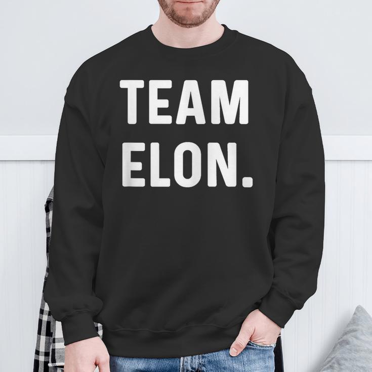 Team Elon Name Sweatshirt Geschenke für alte Männer