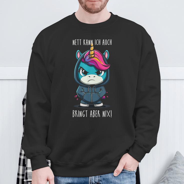 With Unicorn Saying Sweatshirt Geschenke für alte Männer