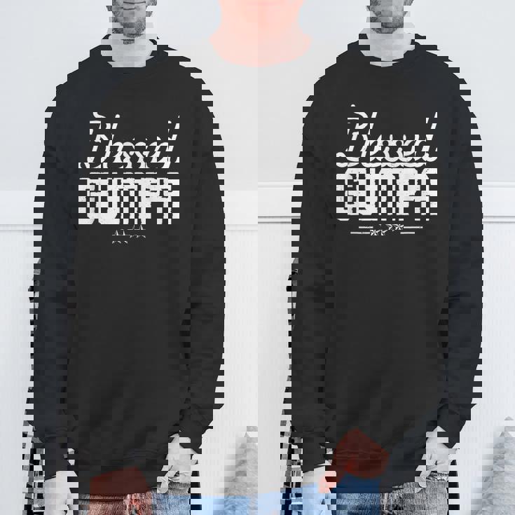 Vintage Blessed Gumpa Happy Father's Day Dad Grandpa Men Sweatshirt Gifts for Old Men