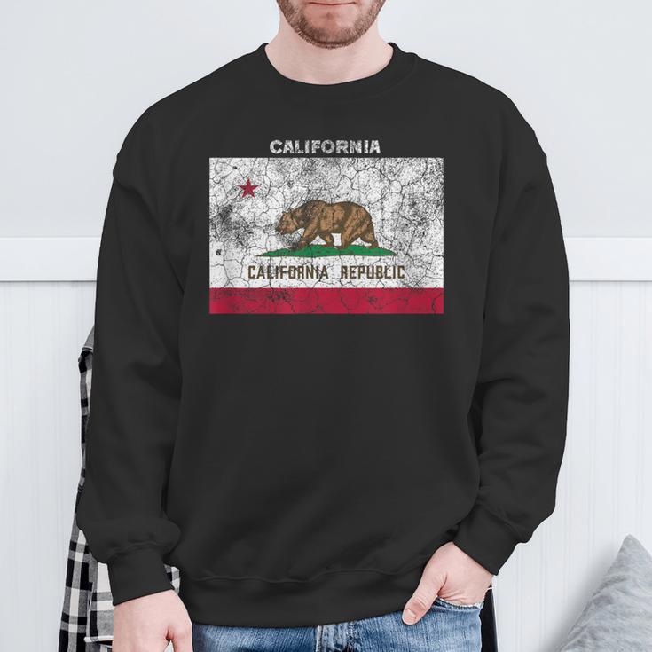 Vintage California Flag Sweatshirt Geschenke für alte Männer