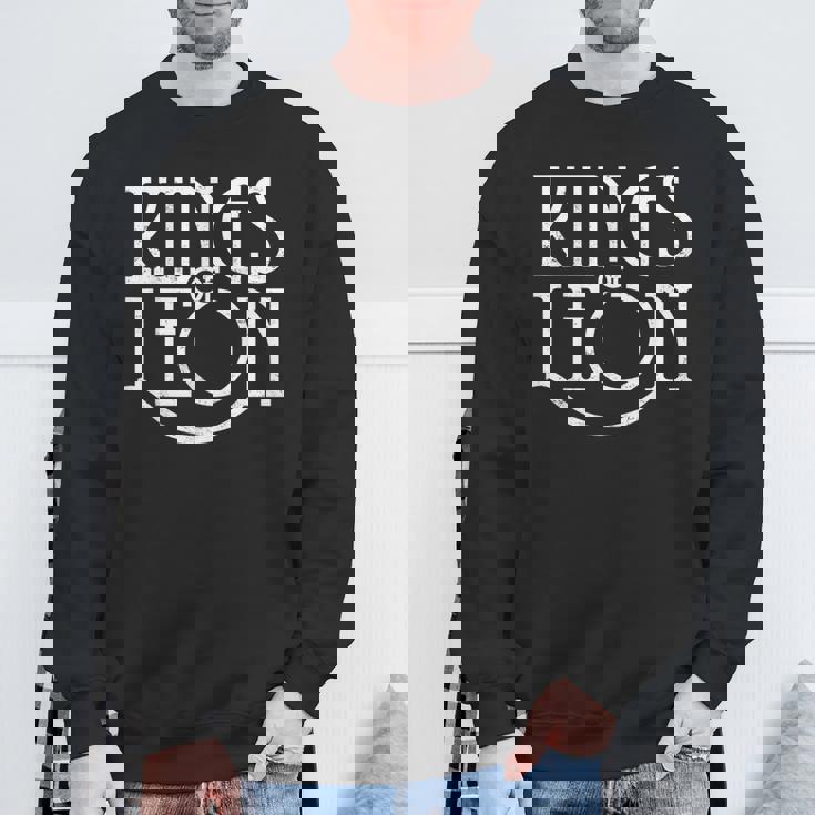 Vintage King Of Leons Musician Distressed Rock Sweatshirt Gifts for Old Men