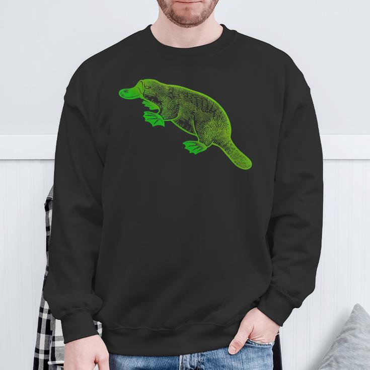 Vintage Platypus Sweatshirt Geschenke für alte Männer