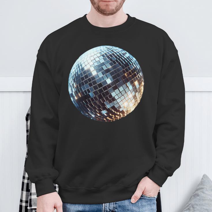 Vintage Retro Disco Ball Retro 1980S Dj Mirror Ball Sweatshirt Geschenke für alte Männer