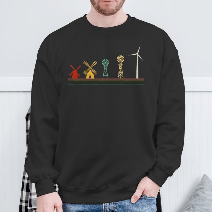 Wind Energy Development Windmill Sweatshirt Geschenke für alte Männer