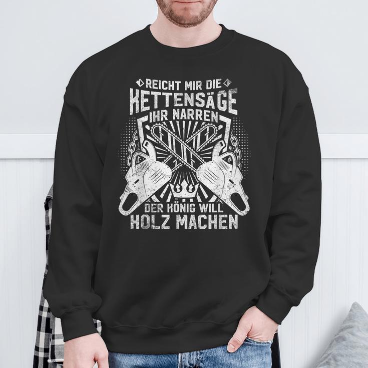 Woodcutter Forestry Chainsaw Slogan Sweatshirt Geschenke für alte Männer