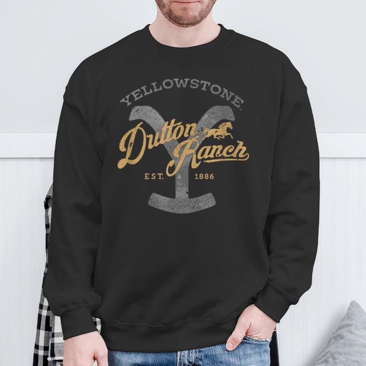 Yellowstone Dutton Ranch Est 1886 Iconic Logo Team Style Sweatshirt Geschenke für alte Männer