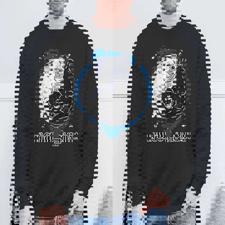 Ying Yang En Bon Il Y A Un Mauvais Carlin Sweater e Cadeaux pour les vieillards