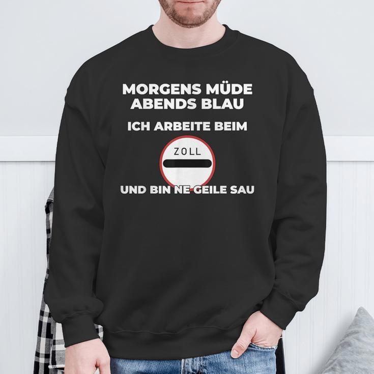 Zollbeamter Morgens Tired Slogan Sweatshirt Geschenke für alte Männer