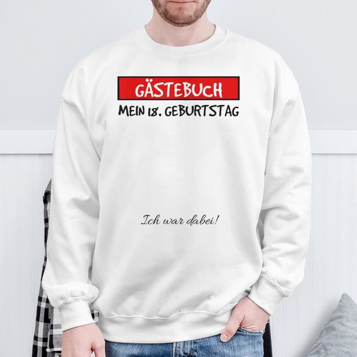 18Th Birthday Party Guest Book Idea 18 Years Sweatshirt Geschenke für alte Männer