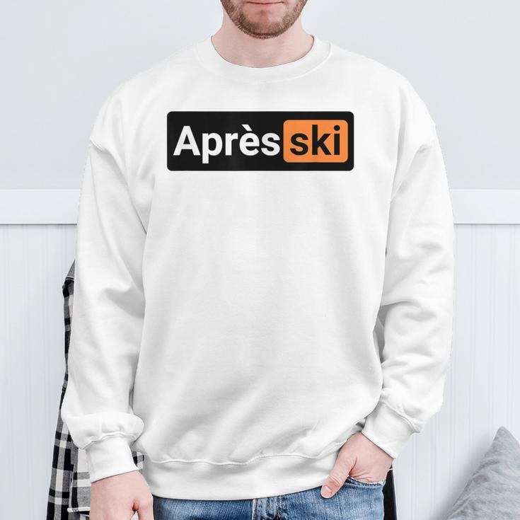 Après Ski Apres Ski-Haserl Ski Holiday Skiing Mountain Outfit Sweatshirt Geschenke für alte Männer