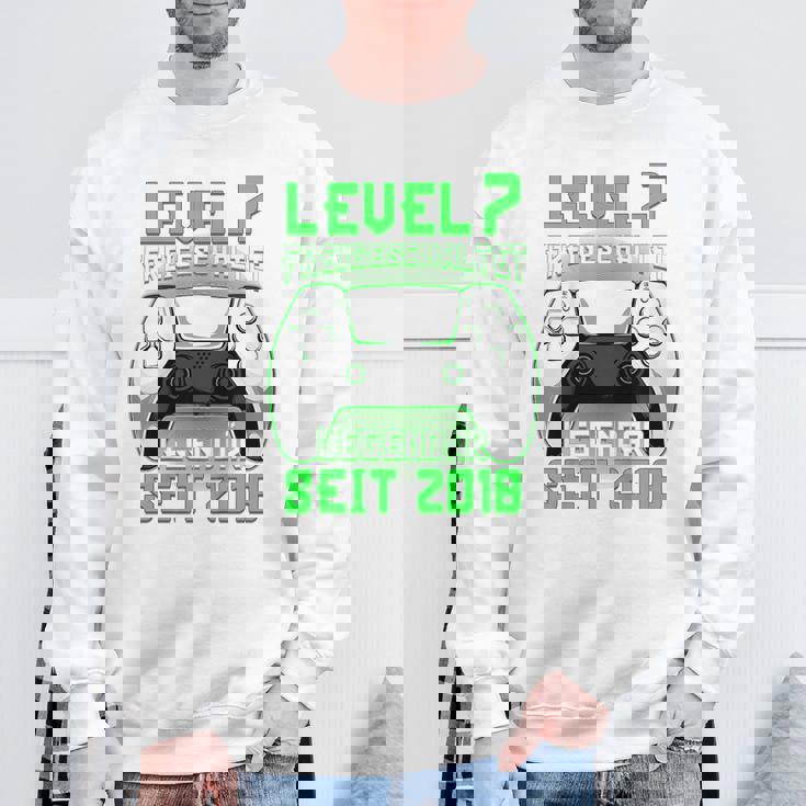 Children's Level 7 Birthday Boy Gamer 2018 7Th Birthday Sweatshirt Geschenke für alte Männer