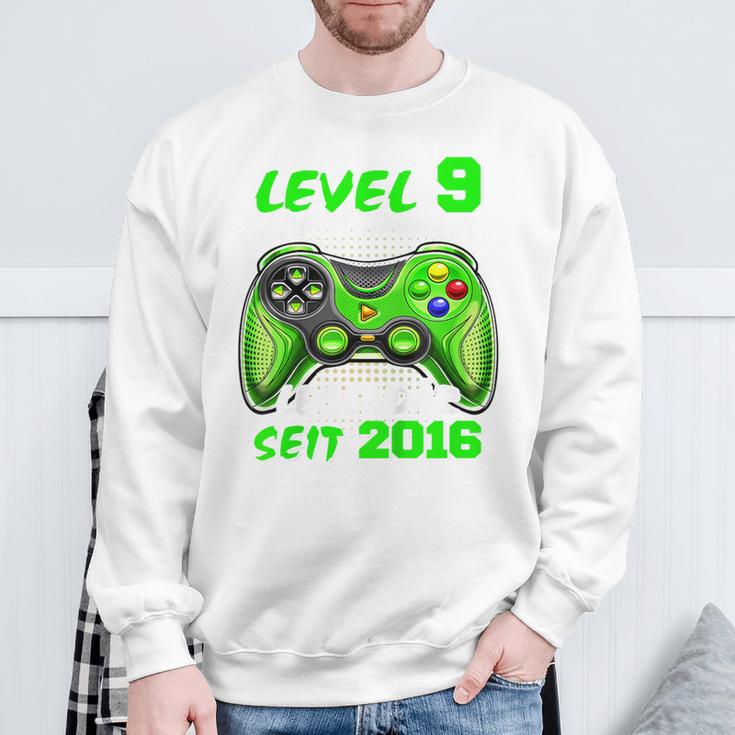 Children's Level 9 Birthday Boy Gamer 2016 9Th Birthday Sweatshirt Geschenke für alte Männer