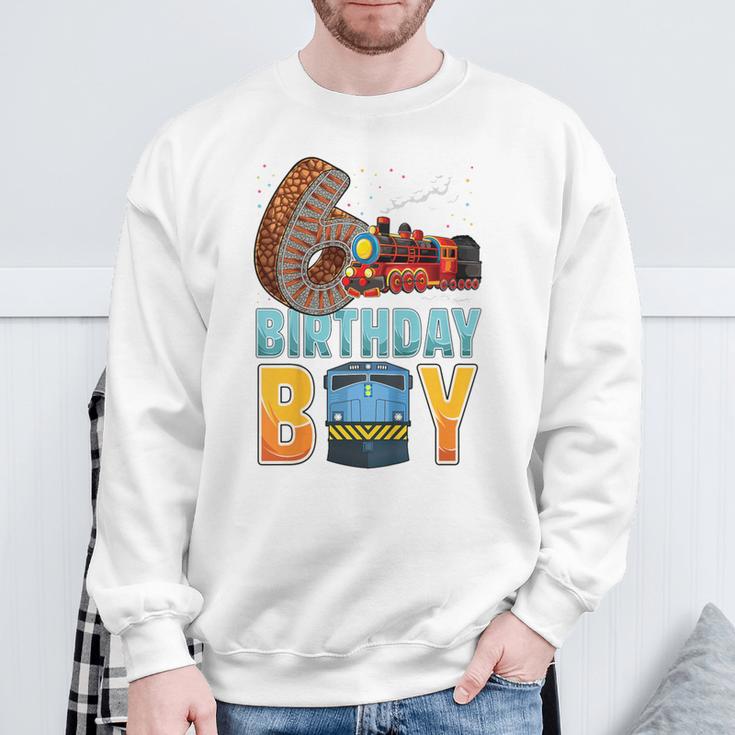 Children's Railway 6Th Birthday Train Boys 6 Years Old B-Day Sweatshirt Geschenke für alte Männer