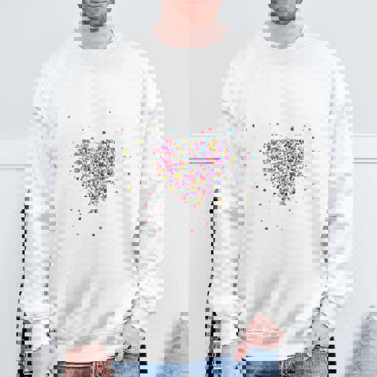 Confetti In Heart Carnival Confetti Costume Outfit Sweatshirt Geschenke für alte Männer