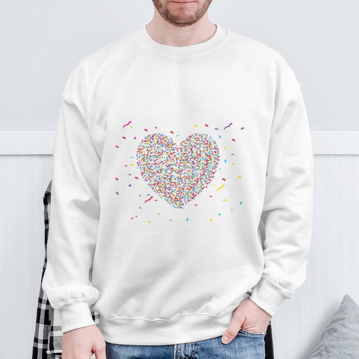 Confetti In The Heart Fancy Dress Carnival Confetti Costume Outfit Sweatshirt Geschenke für alte Männer