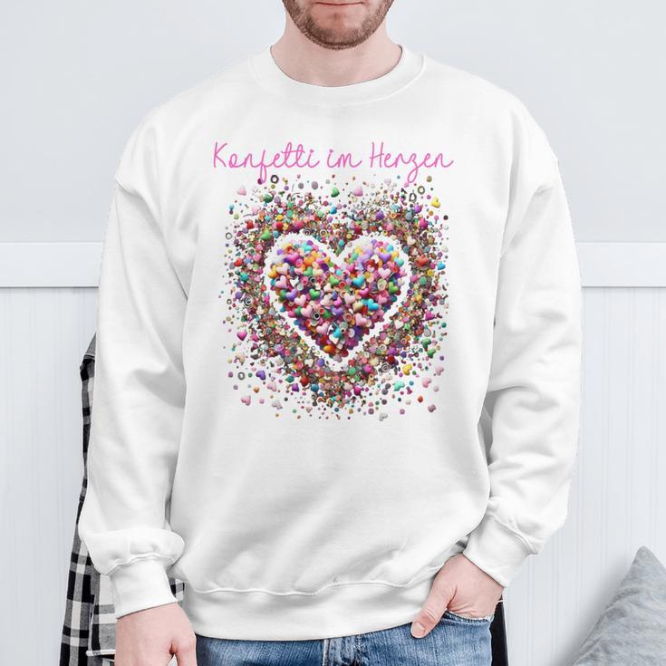 Confetti In The Heart Long-Sleeved Sweatshirt Geschenke für alte Männer