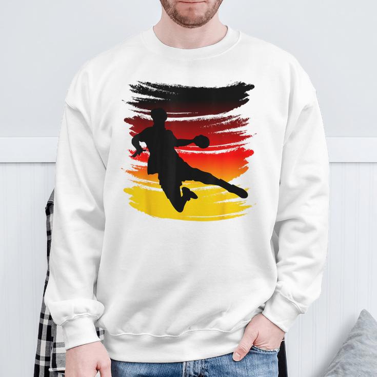 Cool Fan Outfit Jersey Team Sports Flag Handball Germany Sweatshirt Geschenke für alte Männer