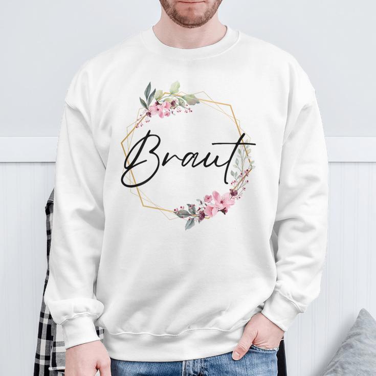 Damen Braut Bride Junggesellenabschied Dezent Herz Jga Bride To Be Sweatshirt Geschenke für alte Männer