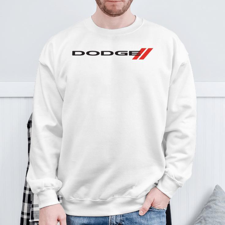 Dodge Wordmark Logo Gray Sweatshirt Geschenke für alte Männer