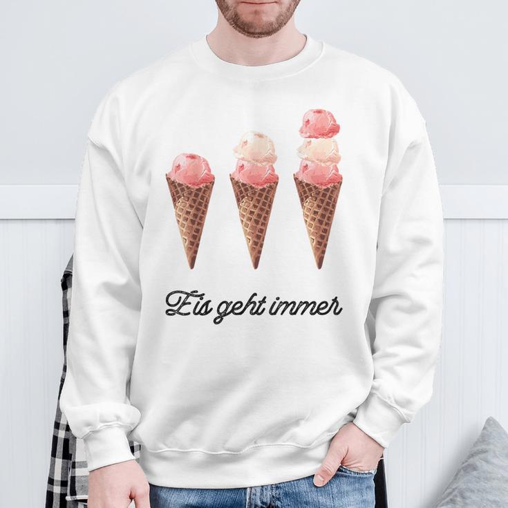 Eis Geht Immer Saying Ice Lover Sweatshirt Geschenke für alte Männer