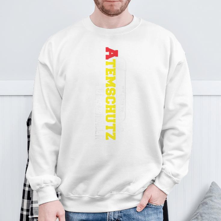 Fire Brigade Respirator Equipment Bearer Back Print Sweatshirt Geschenke für alte Männer