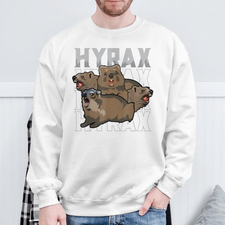 Rock Hyrax Meme Dassie Cute Animal Lover Gray Sweatshirt Geschenke für alte Männer