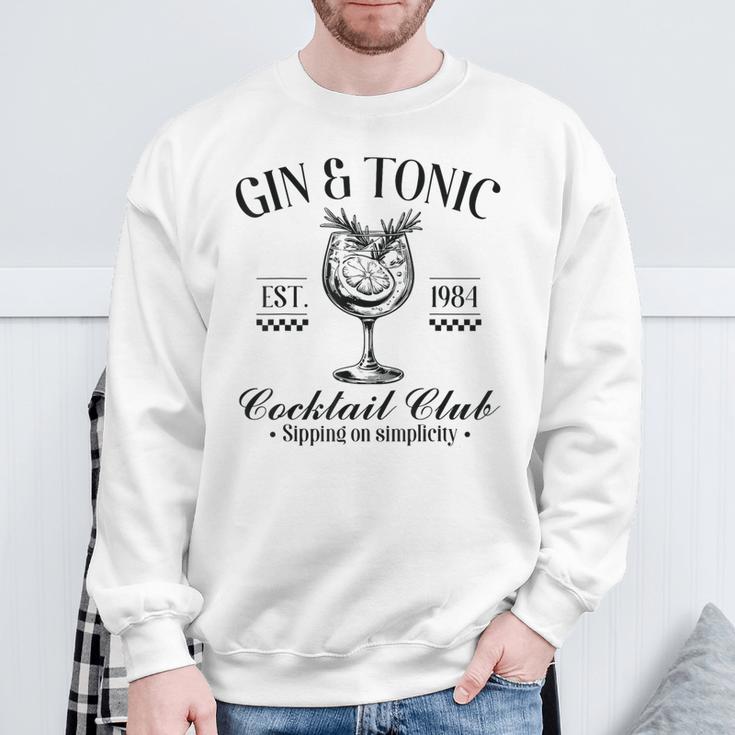 Gin And Tonic Cocktail Lovers Idea Sweatshirt Geschenke für alte Männer